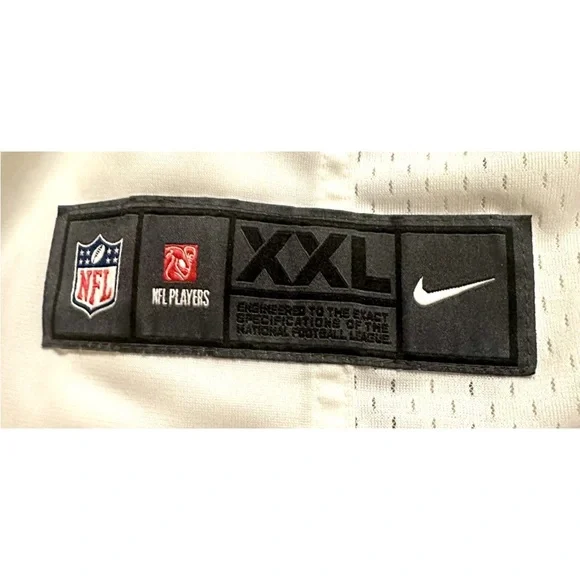 Nike NFL Players Seattle Seahawks Wilson 3 On Field Away Jersey White Size XXL - Picture 6 of 8